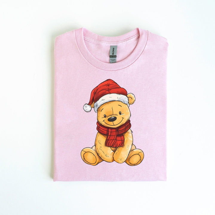 Bärchen Unisex Baumwoll-T-Shirt | Süßes T-Shirt mit einem freundlichen, gelben Bären-FaceeCo