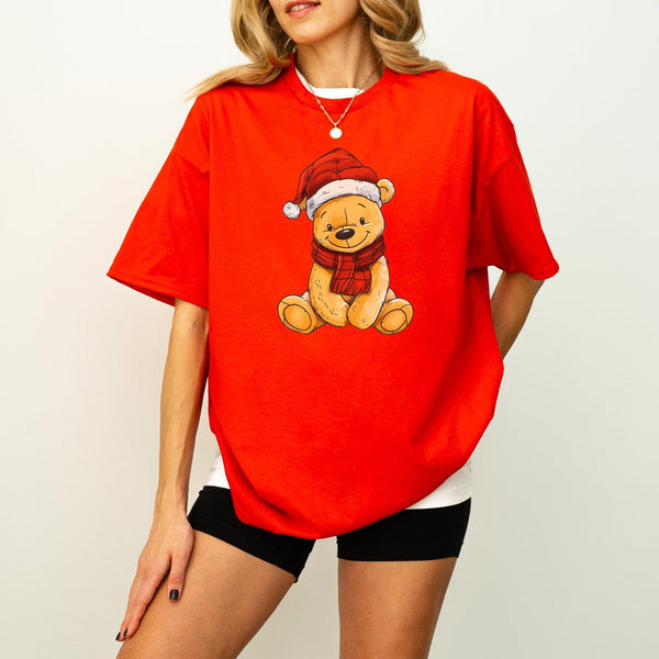 Bärchen Unisex Baumwoll-T-Shirt | Süßes T-Shirt mit einem freundlichen, gelben Bären-FaceeCo