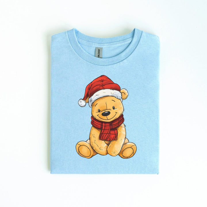 Bärchen Unisex Baumwoll-T-Shirt | Süßes T-Shirt mit einem freundlichen, gelben Bären-FaceeCo