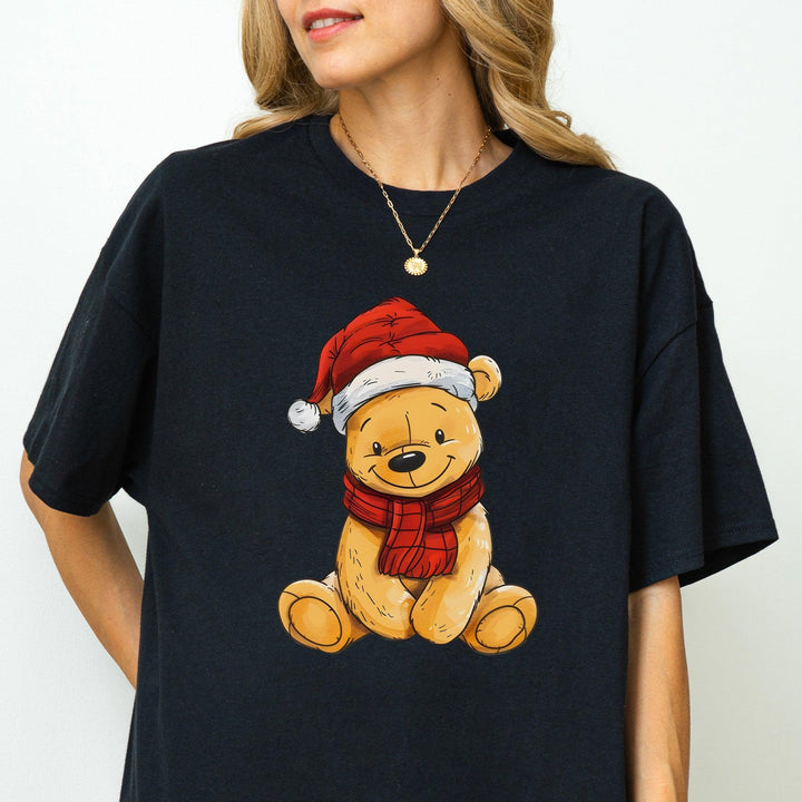 Bärchen Unisex Baumwoll-T-Shirt | Süßes T-Shirt mit einem freundlichen, gelben Bären-FaceeCo
