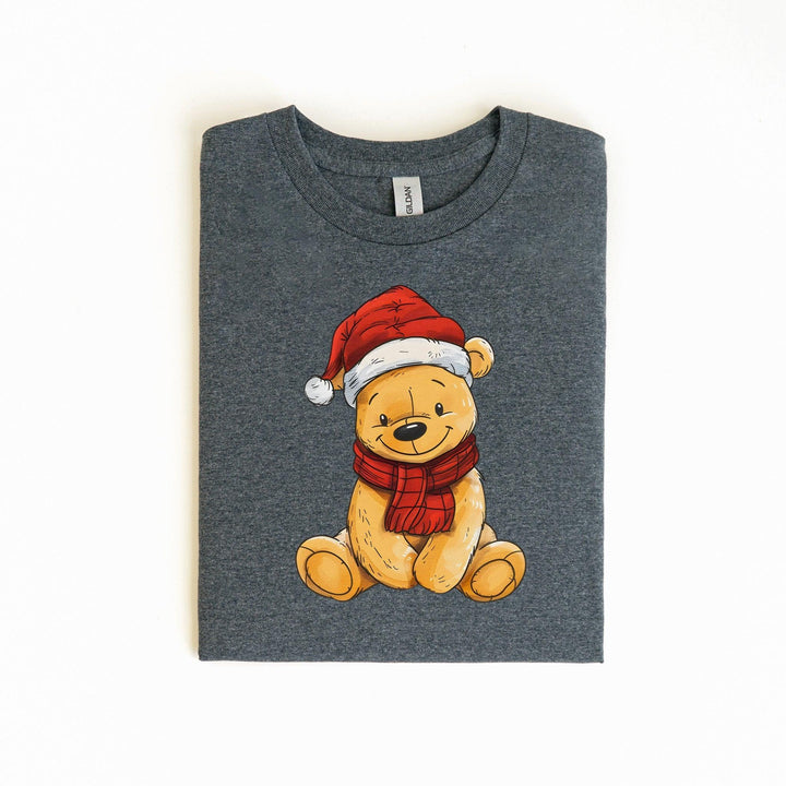 Bärchen Unisex Baumwoll-T-Shirt | Süßes T-Shirt mit einem freundlichen, gelben Bären-FaceeCo
