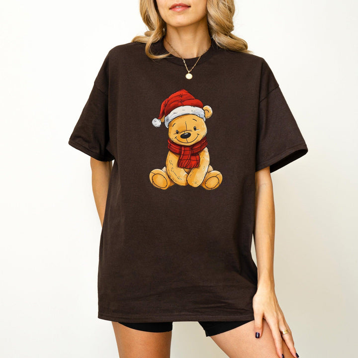Bärchen Unisex Baumwoll-T-Shirt | Süßes T-Shirt mit einem freundlichen, gelben Bären-FaceeCo