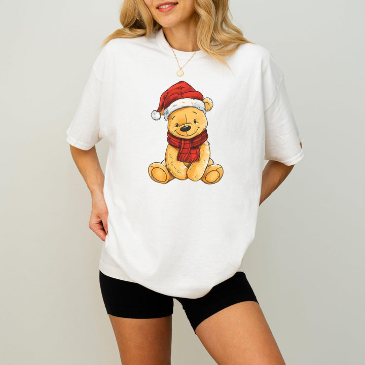 Bärchen Unisex Baumwoll-T-Shirt | Süßes T-Shirt mit einem freundlichen, gelben Bären-FaceeCo