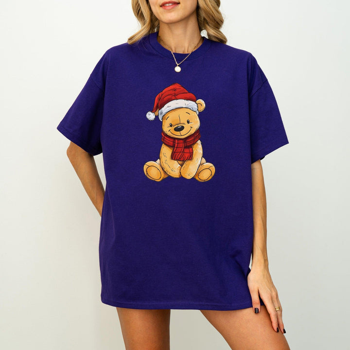 Bärchen Unisex Baumwoll-T-Shirt | Süßes T-Shirt mit einem freundlichen, gelben Bären-FaceeCo