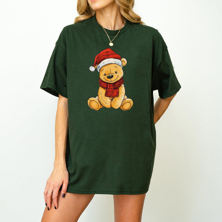 Bärchen Unisex Baumwoll-T-Shirt | Süßes T-Shirt mit einem freundlichen, gelben Bären-FaceeCo