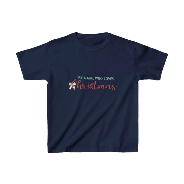 Baumwolle T-Shirt für Mädchen "Just A Girl Who Loves Christmas"-FaceeCo