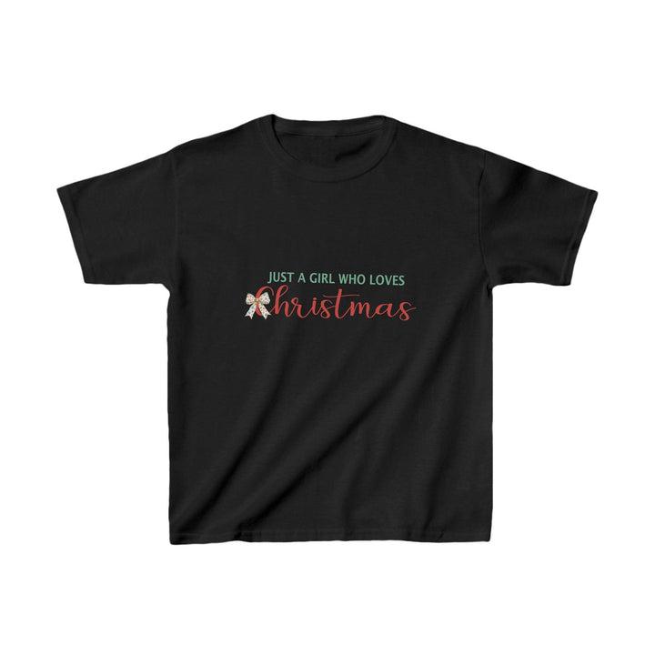 Baumwolle T-Shirt für Mädchen "Just A Girl Who Loves Christmas"-FaceeCo