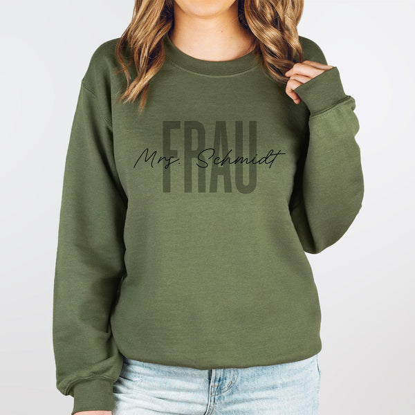 Braut Pullover JGA personalisiert mit Namen-FaceeCo