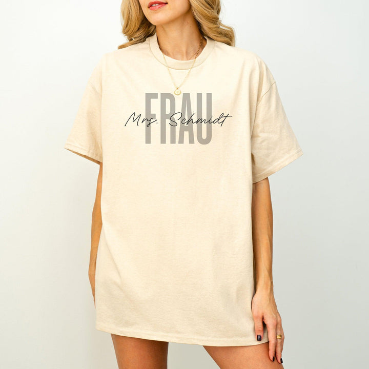 Braut T-Shirt JGA personalisiert mit Namen-FaceeCo