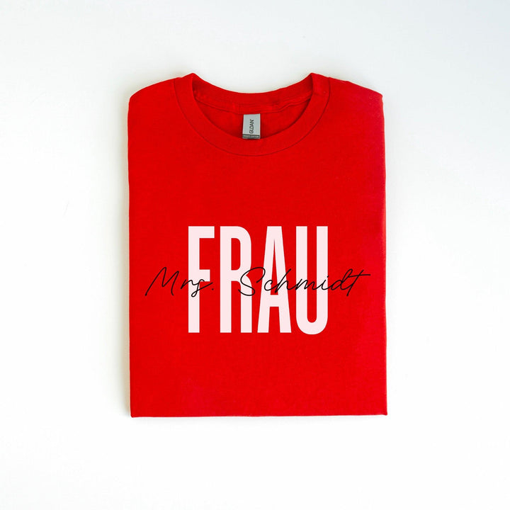 Braut T-Shirt JGA personalisiert mit Namen-FaceeCo