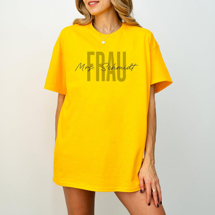 Braut T-Shirt JGA personalisiert mit Namen-FaceeCo