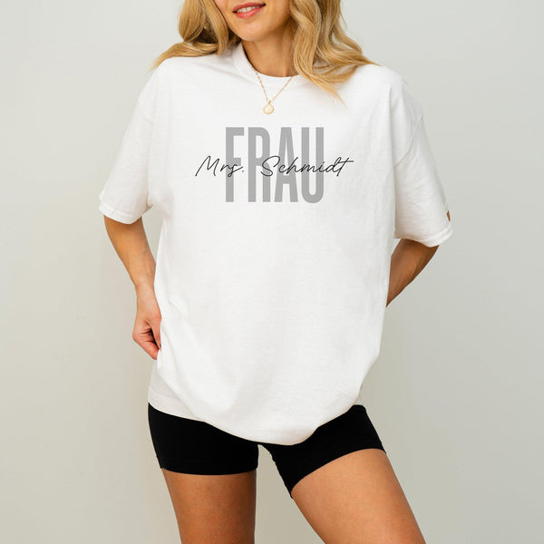 Braut T-Shirt JGA personalisiert mit Namen-FaceeCo