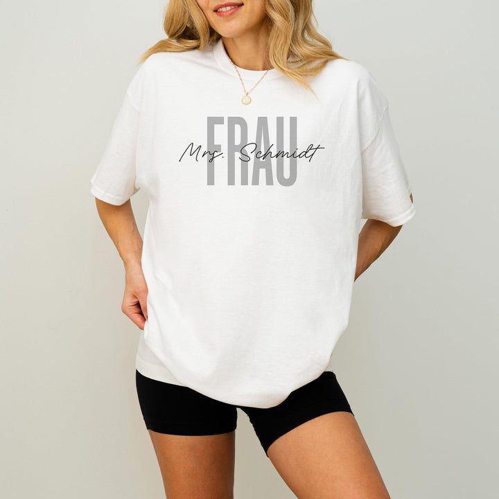 Braut T-Shirt JGA personalisiert mit Namen-FaceeCo