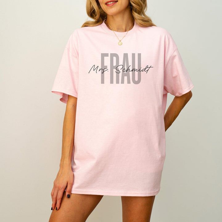 Braut T-Shirt JGA personalisiert mit Namen-FaceeCo