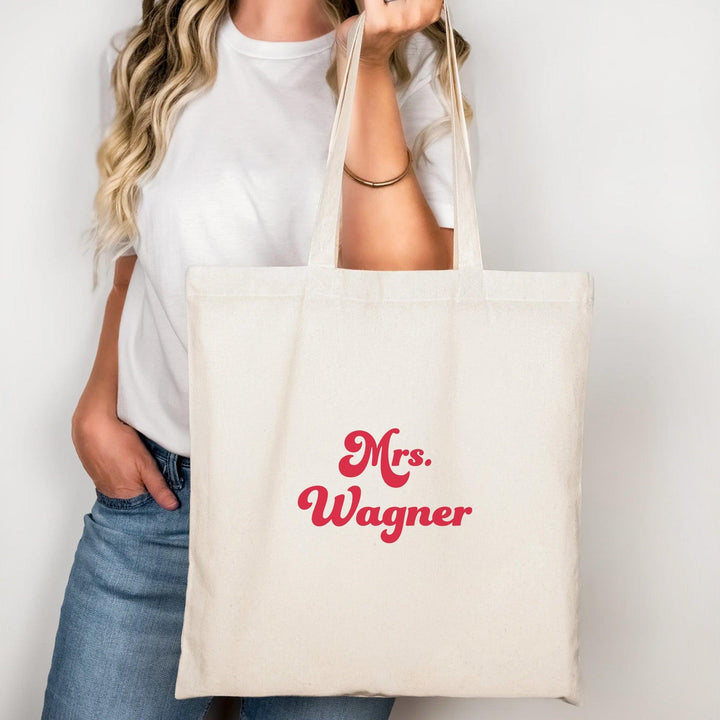 Braut-Tasche mit individuellem Namen-FaceeCo