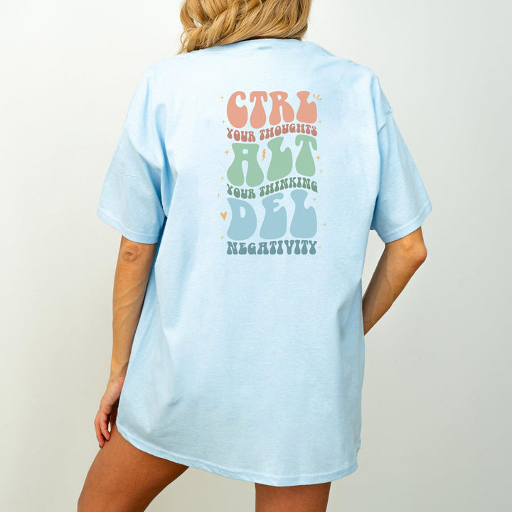 Ctrl Alt Del T-Shirt "Control Thoughts"-FaceeCo