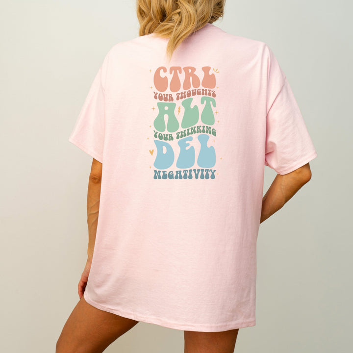 Ctrl Alt Del T-Shirt "Control Thoughts"-FaceeCo