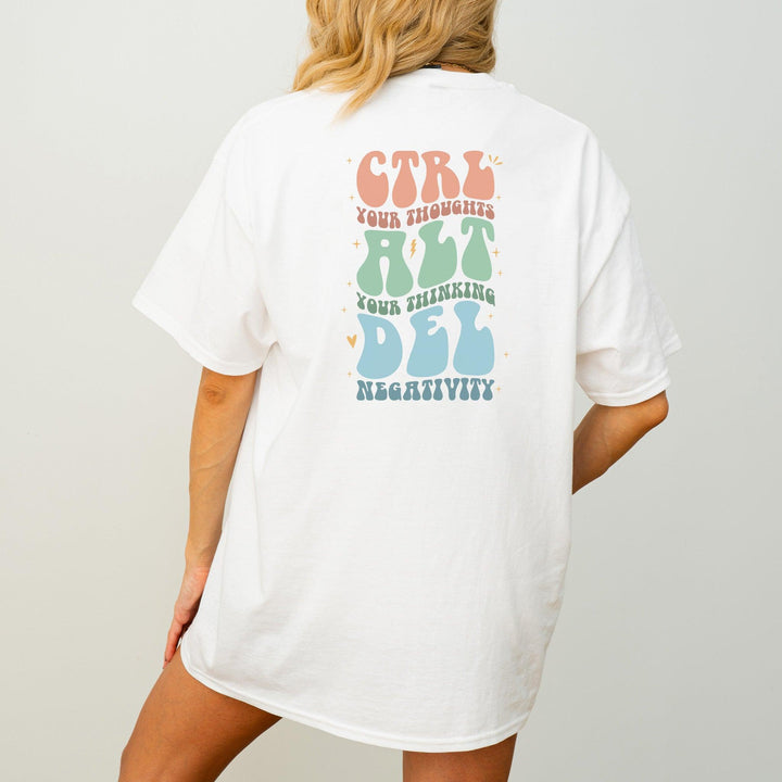 Ctrl Alt Del T-Shirt "Control Thoughts"-FaceeCo