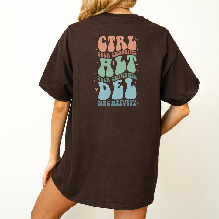 Ctrl Alt Del T-Shirt "Control Thoughts"-FaceeCo