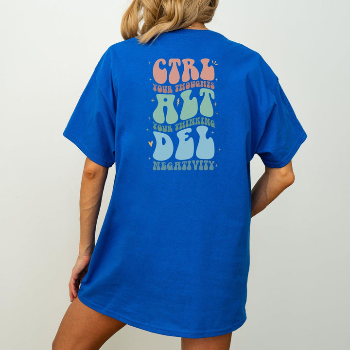 Ctrl Alt Del T-Shirt "Control Thoughts"-FaceeCo