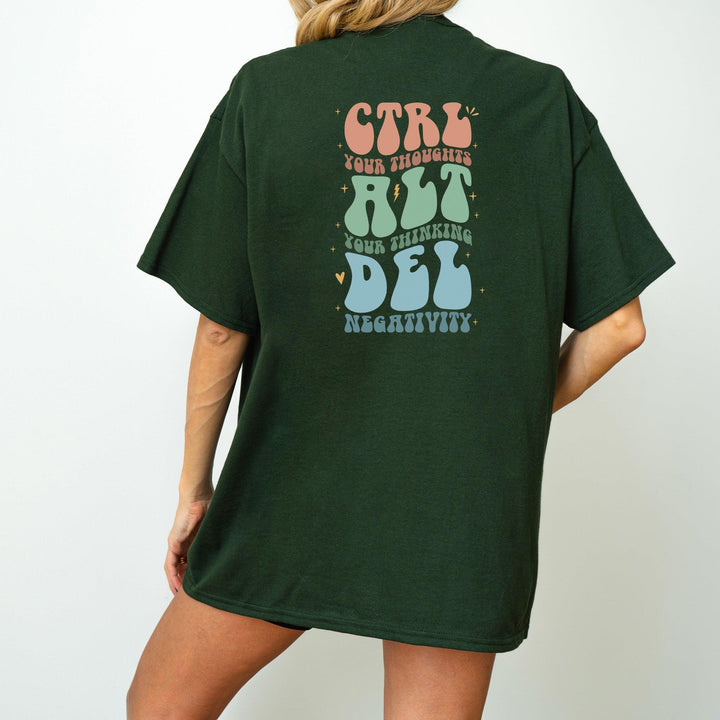 Ctrl Alt Del T-Shirt "Control Thoughts"-FaceeCo