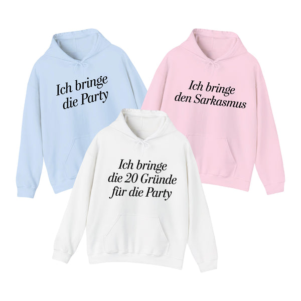 Geburtstag Party Team Hoodie-FaceeCo