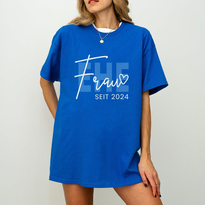 Ehefrau Seit T-shirt personalisiert mit Jahreszahl-FaceeCo