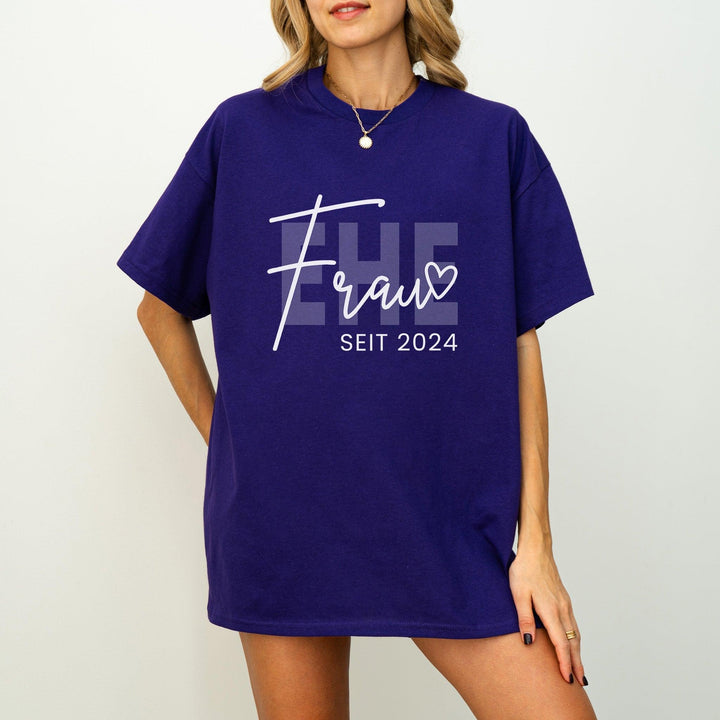 Ehefrau Seit T-shirt personalisiert mit Jahreszahl-FaceeCo