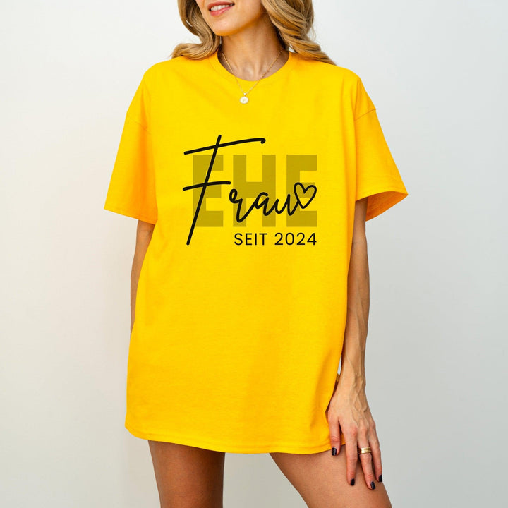 Ehefrau Seit T-shirt personalisiert mit Jahreszahl-FaceeCo