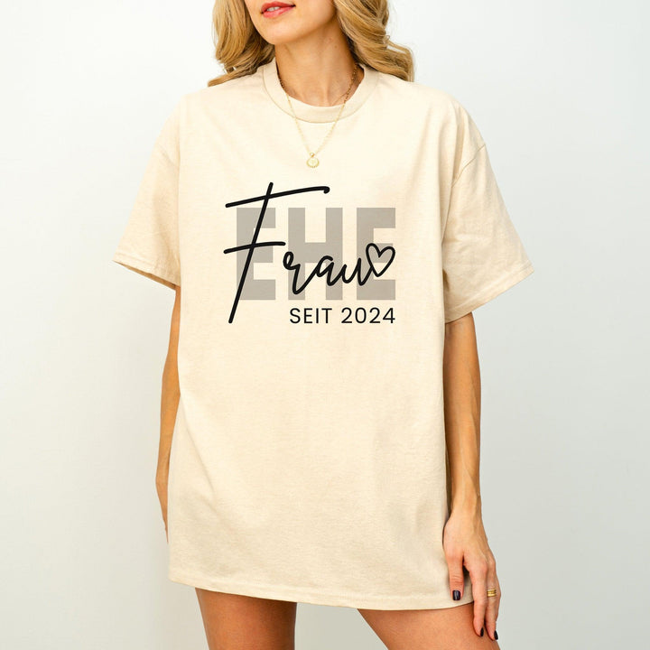 Ehefrau Seit T-shirt personalisiert mit Jahreszahl-FaceeCo