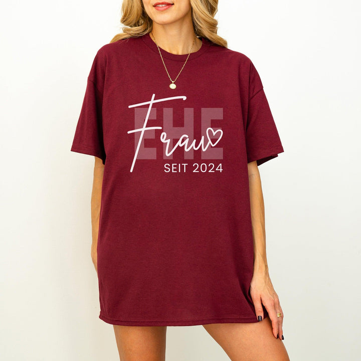 Ehefrau Seit T-shirt personalisiert mit Jahreszahl-FaceeCo