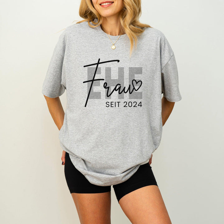 Ehefrau Seit T-shirt personalisiert mit Jahreszahl-FaceeCo