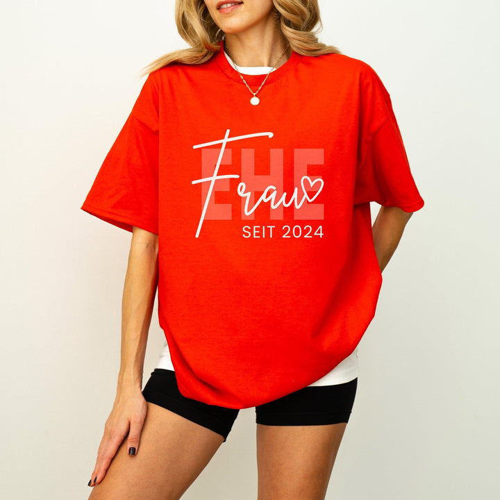 Ehefrau Seit T-shirt personalisiert mit Jahreszahl-FaceeCo