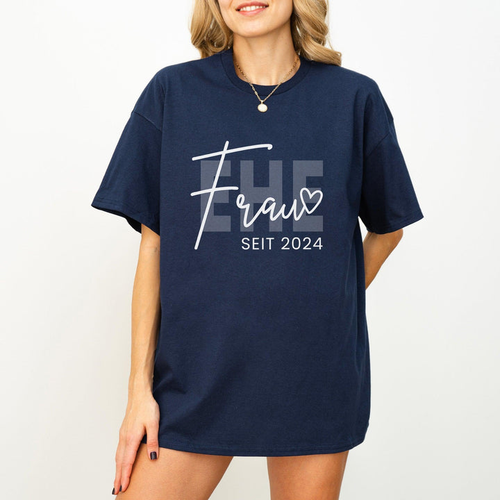 Ehefrau Seit T-shirt personalisiert mit Jahreszahl-FaceeCo