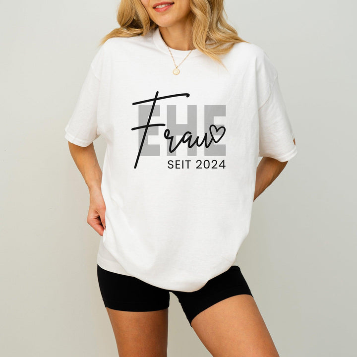 Ehefrau Seit T-shirt personalisiert mit Jahreszahl-FaceeCo