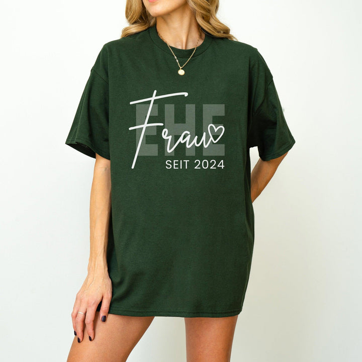 Ehefrau Seit T-shirt personalisiert mit Jahreszahl-FaceeCo