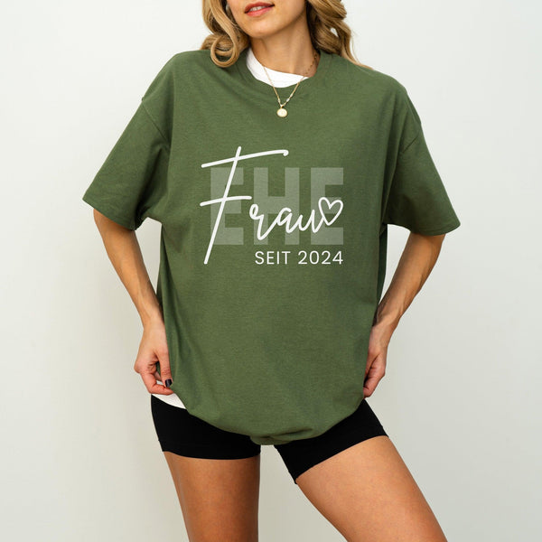 Ehefrau Seit T-shirt personalisiert mit Jahreszahl-FaceeCo