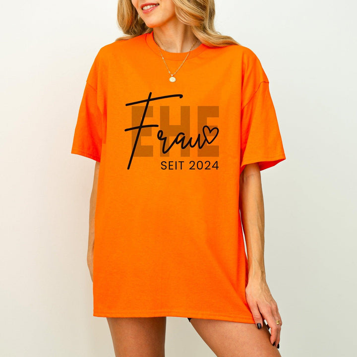 Ehefrau Seit T-shirt personalisiert mit Jahreszahl-FaceeCo