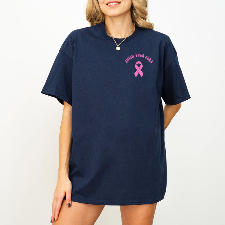 "Faith Over Fear" T-Shirt | Krebs Bewusstseins-Shirt-FaceeCo