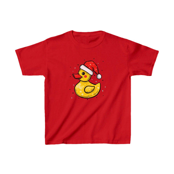Festliches Quietscheente-Ente Kinder T-Shirt | Lustiges Weihnachts-Shirt für Kinder-FaceeCo