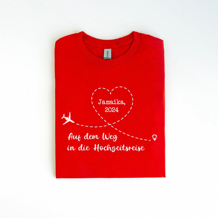 Individuelles T-Shirt für das Hochzeitspaar – perfekt für die Flitterwochen-FaceeCo