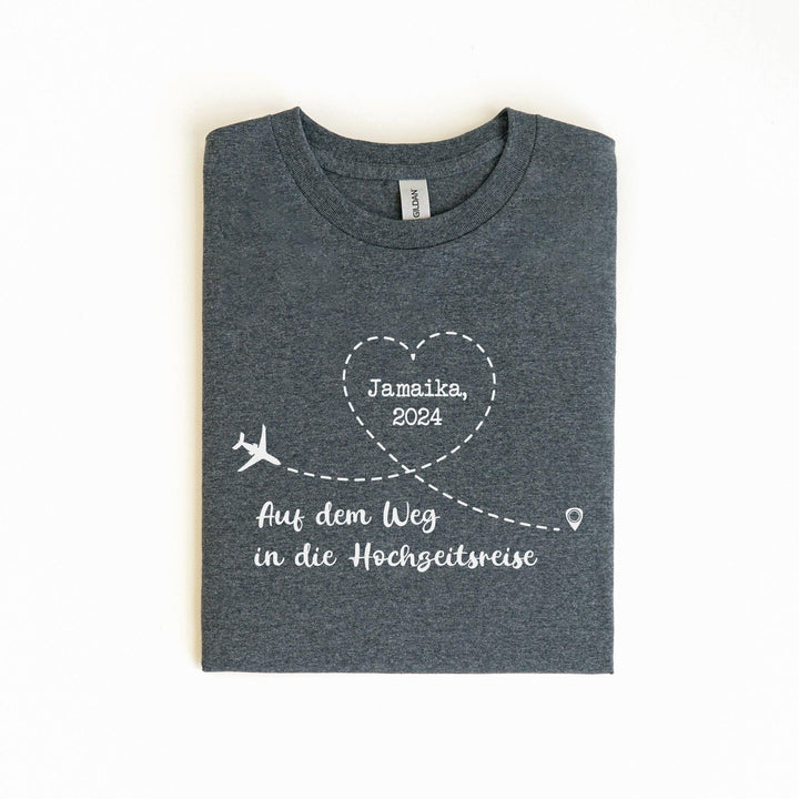 Individuelles T-Shirt für das Hochzeitspaar – perfekt für die Flitterwochen-FaceeCo