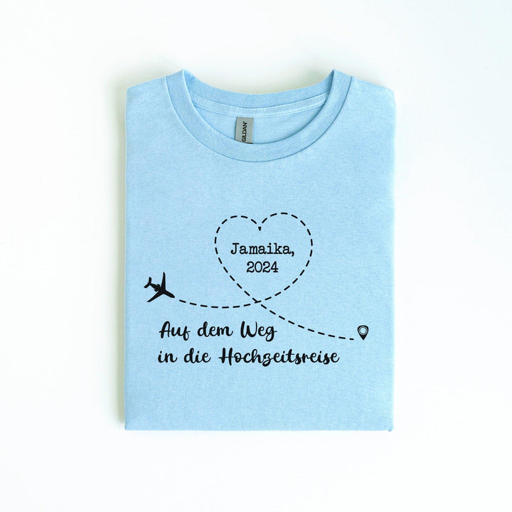 Individuelles T-Shirt für das Hochzeitspaar – perfekt für die Flitterwochen-FaceeCo