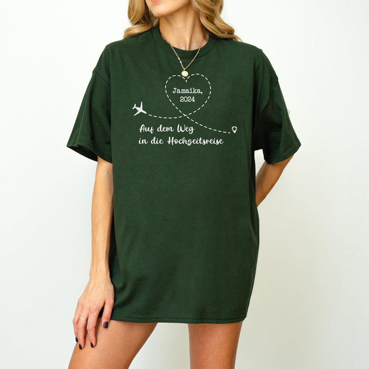 Individuelles T-Shirt für das Hochzeitspaar – perfekt für die Flitterwochen-FaceeCo