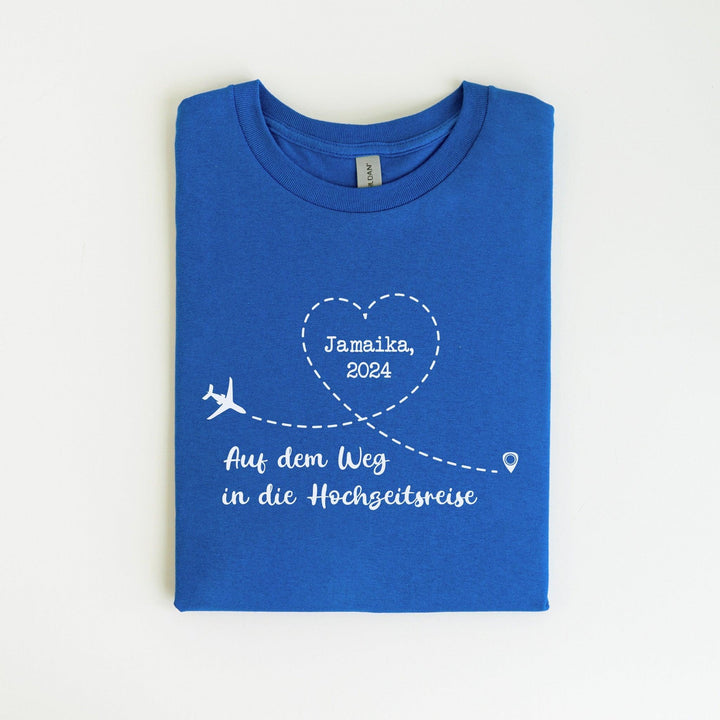 Individuelles T-Shirt für das Hochzeitspaar – perfekt für die Flitterwochen-FaceeCo