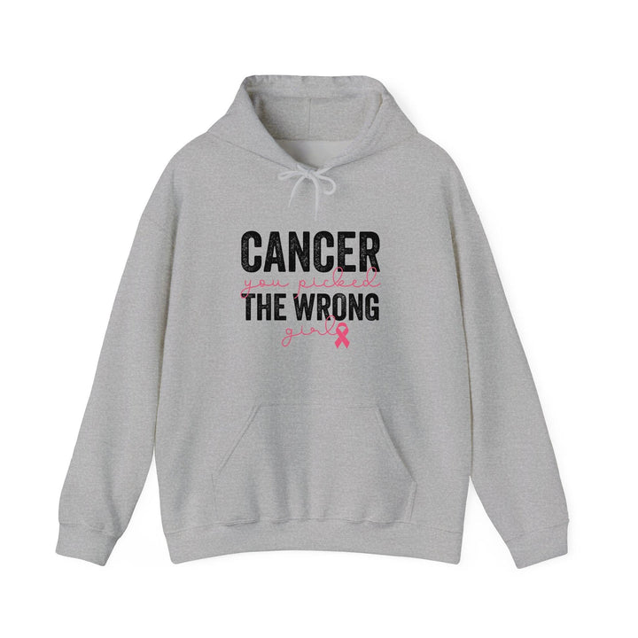 Gemütlicher Kapuzenpullover "Cancer You Picked The Wrong Girl"-FaceeCo