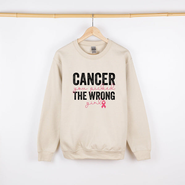 Gemütlicher Pullover "Cancer You Picked The Wrong Girl"-FaceeCo