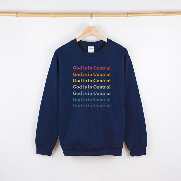 Gemütlicher Unisex Pullover "God Is In Control"-FaceeCo