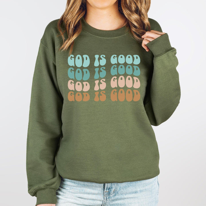 Gott Pullover | Christlicher Glaubens Pullover "God Is Good"-FaceeCo