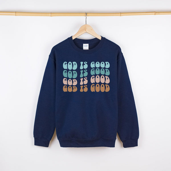 Gott Pullover | Christlicher Glaubens Pullover "God Is Good"-FaceeCo